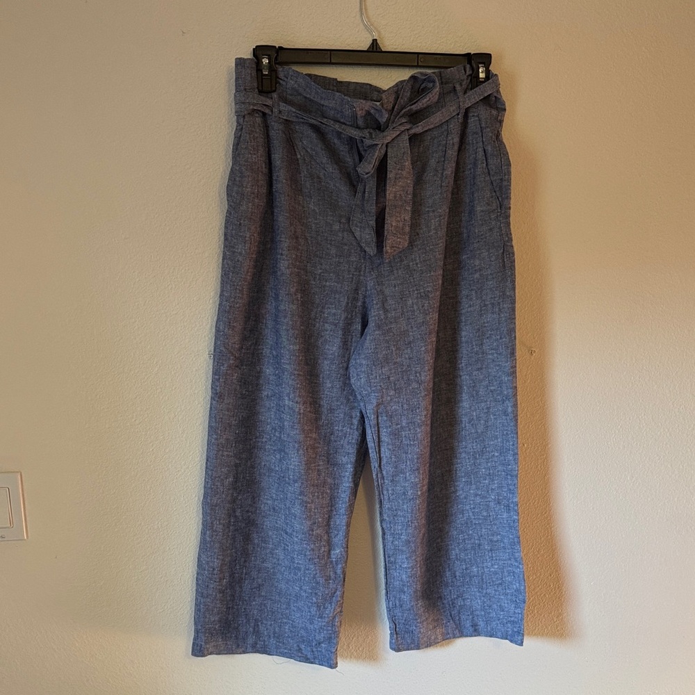 H&M Blue Trousers with Tie